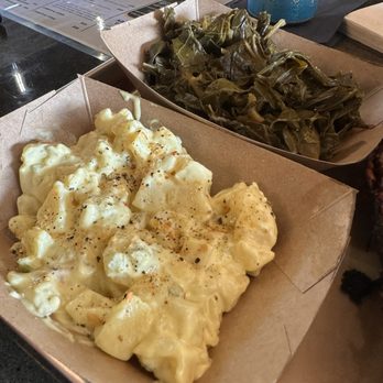 Bbq 56 - Potato salad and collard greens - Barbeque Near Me - Atlanta, Georgia Bbq 56 - Potato salad and collard greens - Barbeque Near Me - Atlanta, Georgia