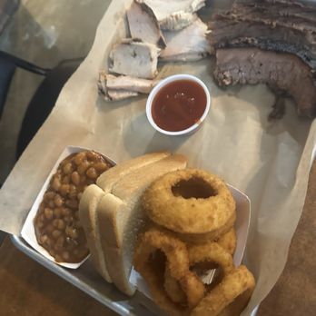 Woody Creek Bar-B-Q - Turkey and sliced brisket - Barbeque Near Me - Springtown, Texas
