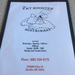 Fat Rooster - Menu