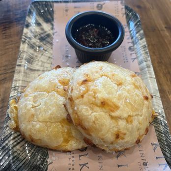 Kinfolk Southern Kitchen - Cheddar biscuits with pepper jam - Southern Near Me - Washington, DC, District of Columbia Kinfolk Southern Kitchen - Cheddar biscuits with pepper jam - Southern Near Me - Washington, DC, District of Columbia
