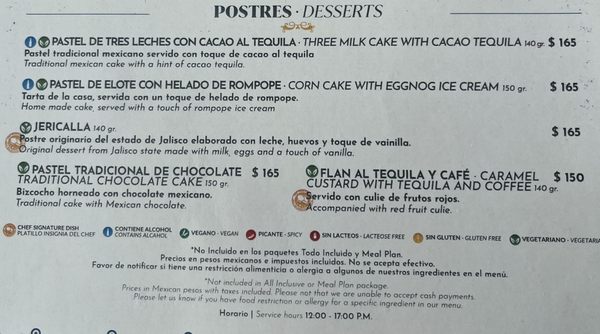 Menu photo 5 El Patron Flamingos, NAY