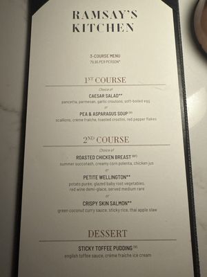 Menu photo 4 Ramsay's Kitchen Las Vegas, NV