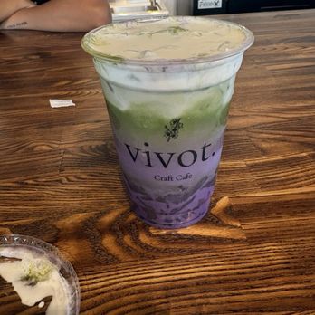 Vivot Craft Cafe - ube matcha - Coffee & Tea Near Me - Mission Viejo, California
