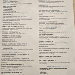 Greeley Avenue Bar & Grill - Menu
