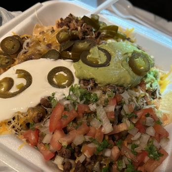 Los Arbolitos - Nachos (FULL ORDER) with Asada! - Tacos Near Me - Visalia, California Los Arbolitos - Nachos (FULL ORDER) with Asada! - Tacos Near Me - Visalia, California