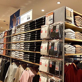 Uniqlo - Clothing display. - Women's Clothing Near Me - Edmonton, Alberta Uniqlo - Clothing display. - Women's Clothing Near Me - Edmonton, Alberta