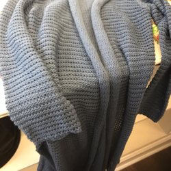 Knits Etc - Long cotton light blue top expensive.
