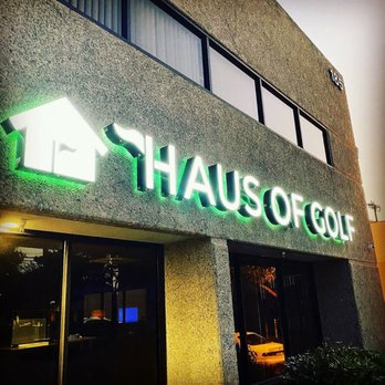 GAN Signs & Graphics - Colorful dual-illuminated sign for the new Haus of Golf. - Signmaking Near Me - Walnut, California