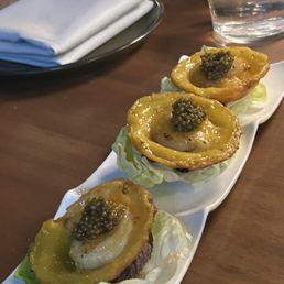 Appetizer with caviar