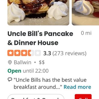 Uncle Bill's Pancake & Dinner House - Breakfast & Brunch Near Me - Ballwin, Missouri Uncle Bill's Pancake & Dinner House - Breakfast & Brunch Near Me - Ballwin, Missouri