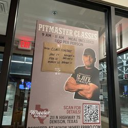 Wheeler Barbecue - Very cool, that you can take pit master classes here.