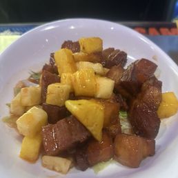 Sweet & Spicy pork belly bites Sweet & Spicy pork belly bites