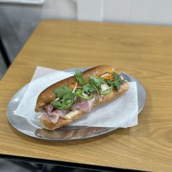Pho Street's Banh Mi brown-butter aroma, crispy baguette, pâté, and cold cuts from a local bakery. Real, simple, crazy good