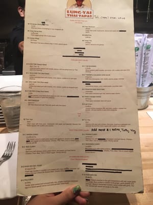 Menu photo 8 Lung Yai Thai Tapas Miami, FL