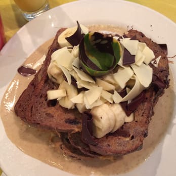 The Bongo Room - chocolate tower French toast - New American Near Me - Chicago, Illinois The Bongo Room - chocolate tower French toast - New American Near Me - Chicago, Illinois