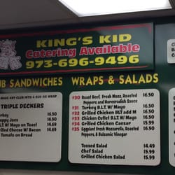 King's Kid Delicatessen - Menu