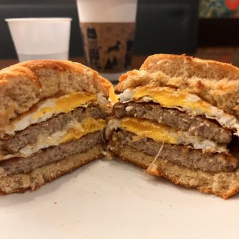 Kaldi's Coffee - Breakfast sandwich with sausage - Coffee Roasteries Near Me - Kirkwood, Missouri Kaldi's Coffee - Breakfast sandwich with sausage - Coffee Roasteries Near Me - Kirkwood, Missouri