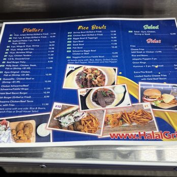 halal grill - the menu of the restaurant - Food Trucks Near Me - Tampa Bay, Florida halal grill - the menu of the restaurant - Food Trucks Near Me - Tampa Bay, Florida