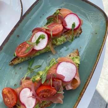 Glasspar - Smoked Salmon avocado toast - $19 - a total rip off - Seafood Near Me - Dana Point, California