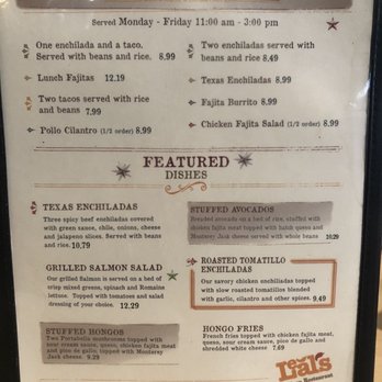 Leal's Restaurant - Muleshoe Leal's Menu - Tex-Mex Near Me - Muleshoe, Texas