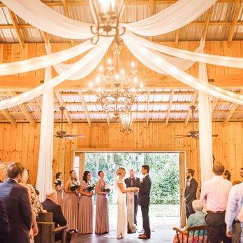 Shaina DeCiryan - Boho chic wedding ceremony at the Delamater House barn. - Event Photography Near Me