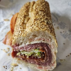 Marinucci's Deli - Woodhaven - Italian Hoagie with optional sharp provolone and seeded roll.