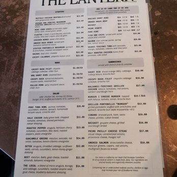 The Lantern - Menu - Gastropubs Near Me - Ridgefield, Connecticut
