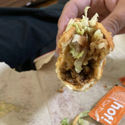 Taco John's - Beefy Loaded Cheddar Crunch Taco