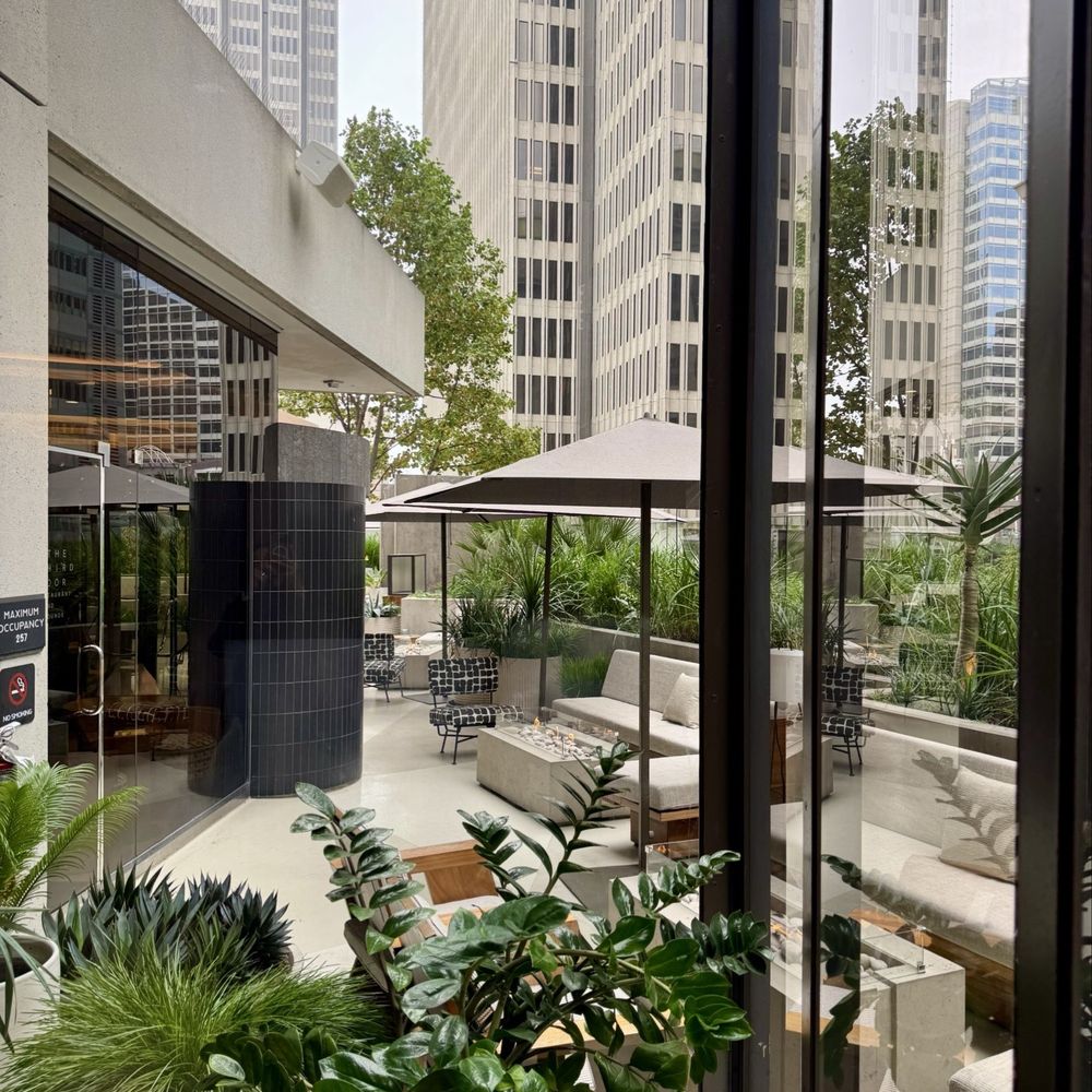 The Jay, Autograph Collection - The patio seating behind the coffee bar for the restaurant. The fire pits looked so inviting. - Hotels Near Me - San Francisco, California