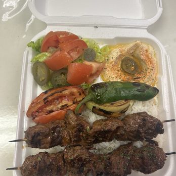 Carson Kebab, Mediterranean Grill - I got a Beef Kebab Grilled Plate to go and it was delicious - Mediterranean Near Me - Carson, California