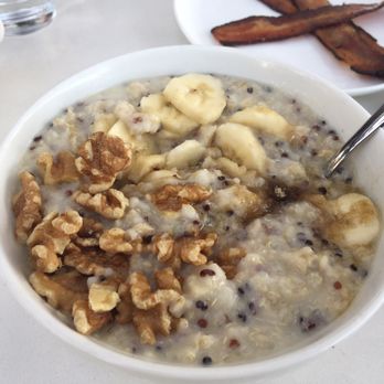 Forthright - Oatmeal, side of bacon and pancakes. - Cafes Near Me - Austin, Texas Forthright - Oatmeal, side of bacon and pancakes. - Cafes Near Me - Austin, Texas