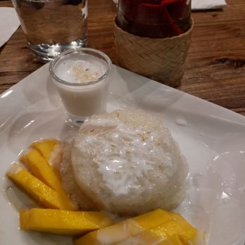Sup Thai Kitchen  - our favorite sticky rice with mango - Thai Near Me - Fresh Meadows, New York