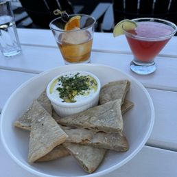 Pita with feta dip Pita with feta dip