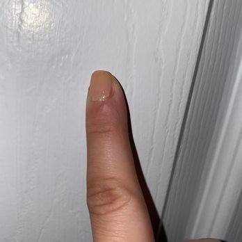 U V Nails & Spa - Air bubbles, nail not completely painted, pain on cuticle. - Nail Salons Near Me - Cameron, North Carolina U V Nails & Spa - Air bubbles, nail not completely painted, pain on cuticle. - Nail Salons Near Me - Cameron, North Carolina