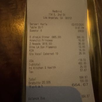 Redbird - New American Near Me - Los Angeles, California