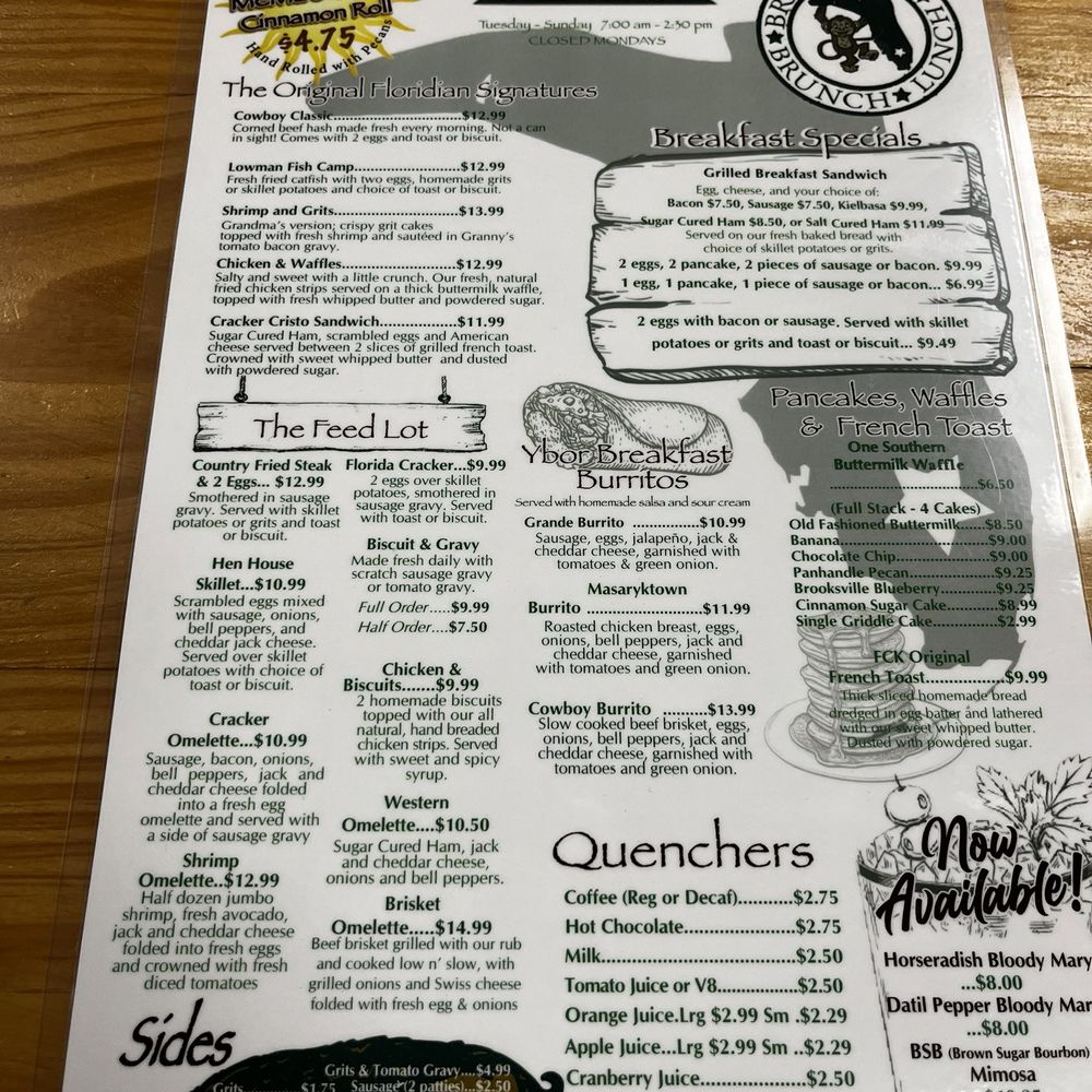 Florida Cracker Kitchen - Riverside Resort - Menu - Breakfast & Brunch Near Me - Homosassa, Florida Florida Cracker Kitchen - Riverside Resort - Menu - Breakfast & Brunch Near Me - Homosassa, Florida