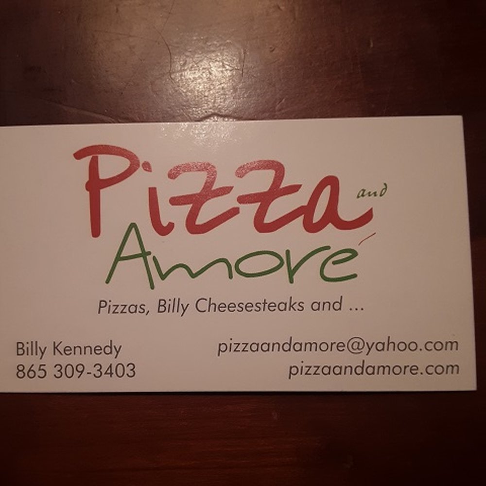 Pizza And Amore - a business card on a table - Food Trucks Near Me Pizza And Amore - a business card on a table - Food Trucks Near Me