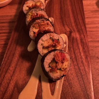 Uchi Austin - Chefs tasting veggie roll! Unique and fresh ingredients. - Sushi Bars Near Me - Austin, Texas Uchi Austin - Chefs tasting veggie roll! Unique and fresh ingredients. - Sushi Bars Near Me - Austin, Texas