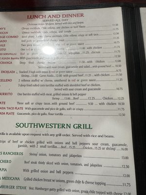 Menu photo 1 Tony's Truth or Consequences, NM