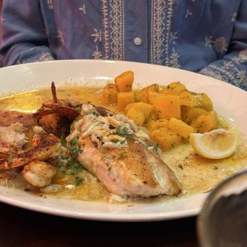 Pappadeaux Seafood Kitchen - Texas Redfish Pontchartrain - Seafood Near Me - Houston, Texas