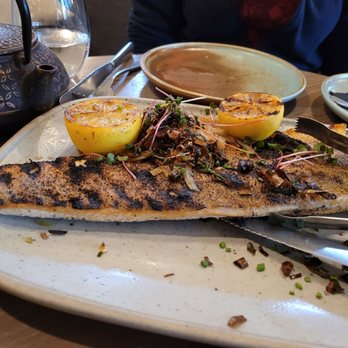 Farm & Fire - Artic char - Canadian (New) Near Me - Banff, Alberta Farm & Fire - Artic char - Canadian (New) Near Me - Banff, Alberta