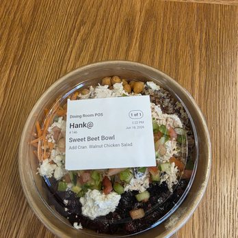 Fresh Greens & Proteins - 6.18.26 Sweet Beet Bowl - Vegetarian Near Me - Watertown, Connecticut