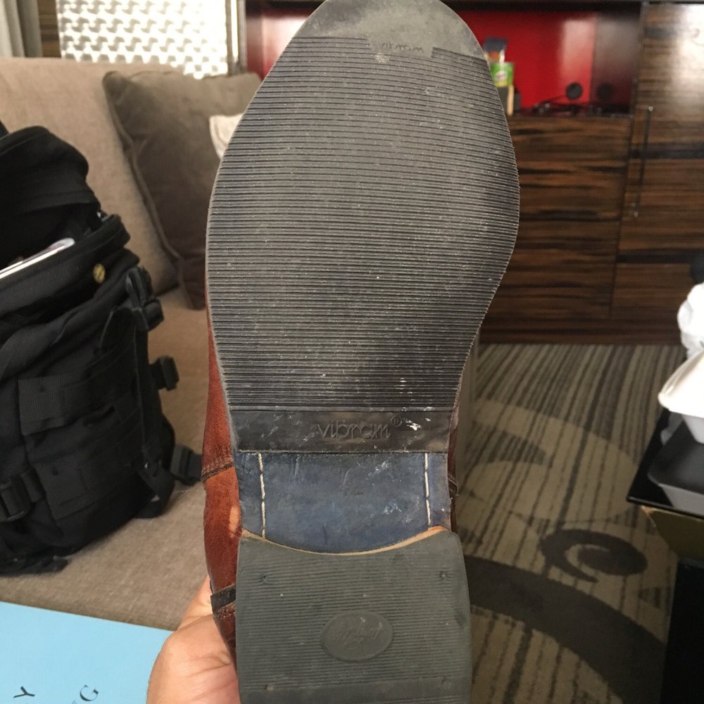 George's Shoe Repair - I have been wearing them for about a week but the Vibram sole is really nice to walk on. - Shoe Repair Near Me - Boston, Massachusetts