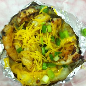 Salads Galore & More - Spud shrimp... Grilled marinated shrimp w/ butter, chives & cheese - Salad Near Me - New Orleans, Louisiana Salads Galore & More - Spud shrimp... Grilled marinated shrimp w/ butter, chives & cheese - Salad Near Me - New Orleans, Louisiana