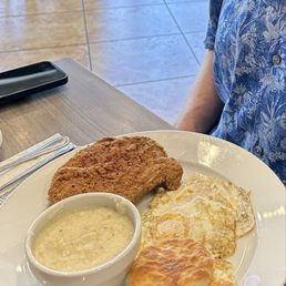 Fried Porkchop breakfast