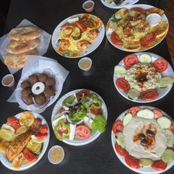 Urfa Tomato Kabob - Hummus falafel salmon