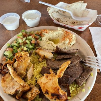 Kababji Grill - Chicken shawarma plate - Mediterranean Near Me - Round Rock, Texas