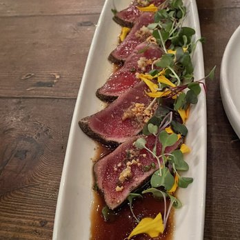 Ozumo - Tuna Tataki Carpaccio (highlight of the meal) - Izakaya Near Me - San Jose, California Ozumo - Tuna Tataki Carpaccio (highlight of the meal) - Izakaya Near Me - San Jose, California
