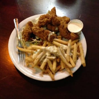 Lengthwise: The Pub - Golden Ale Chicken Strips with Stinky Fries - American Near Me - Bakersfield, California