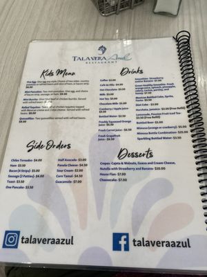 Menu photo 8 Talavera Azul Chula Vista, CA Menu photo 8 Talavera Azul Chula Vista, CA